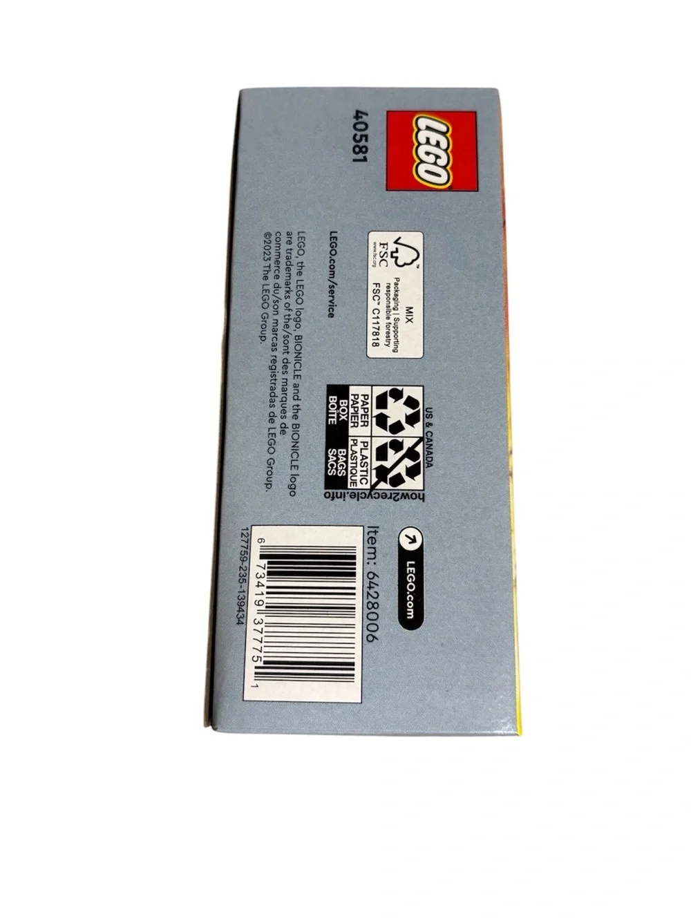 Lego Bionicle Tahu and Takua Set (#40581)